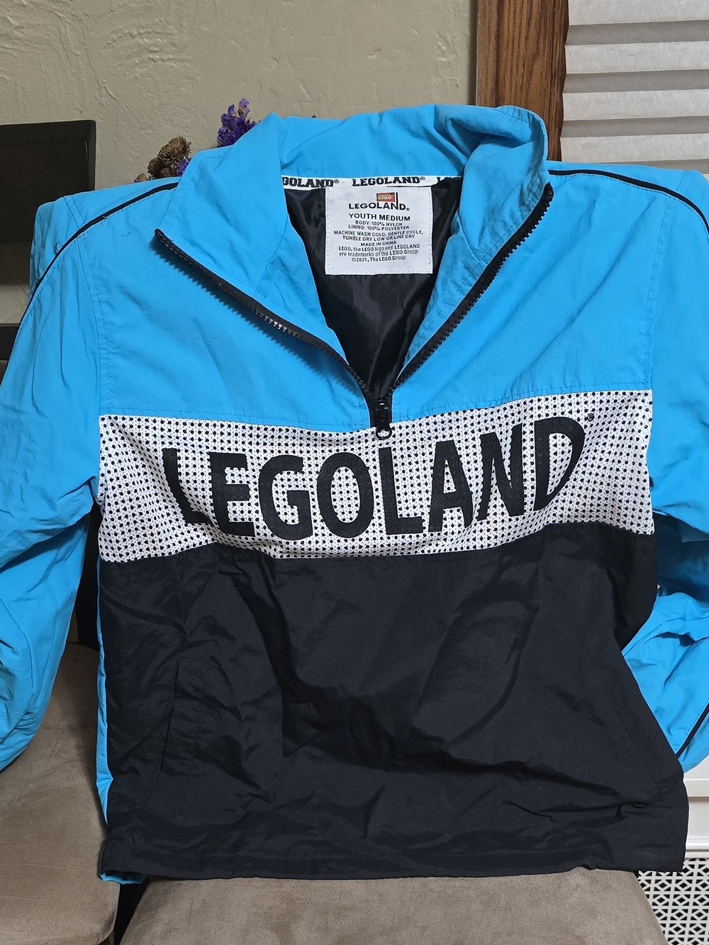 Legoland Kids' Blue and Black Windbreaker Jacket